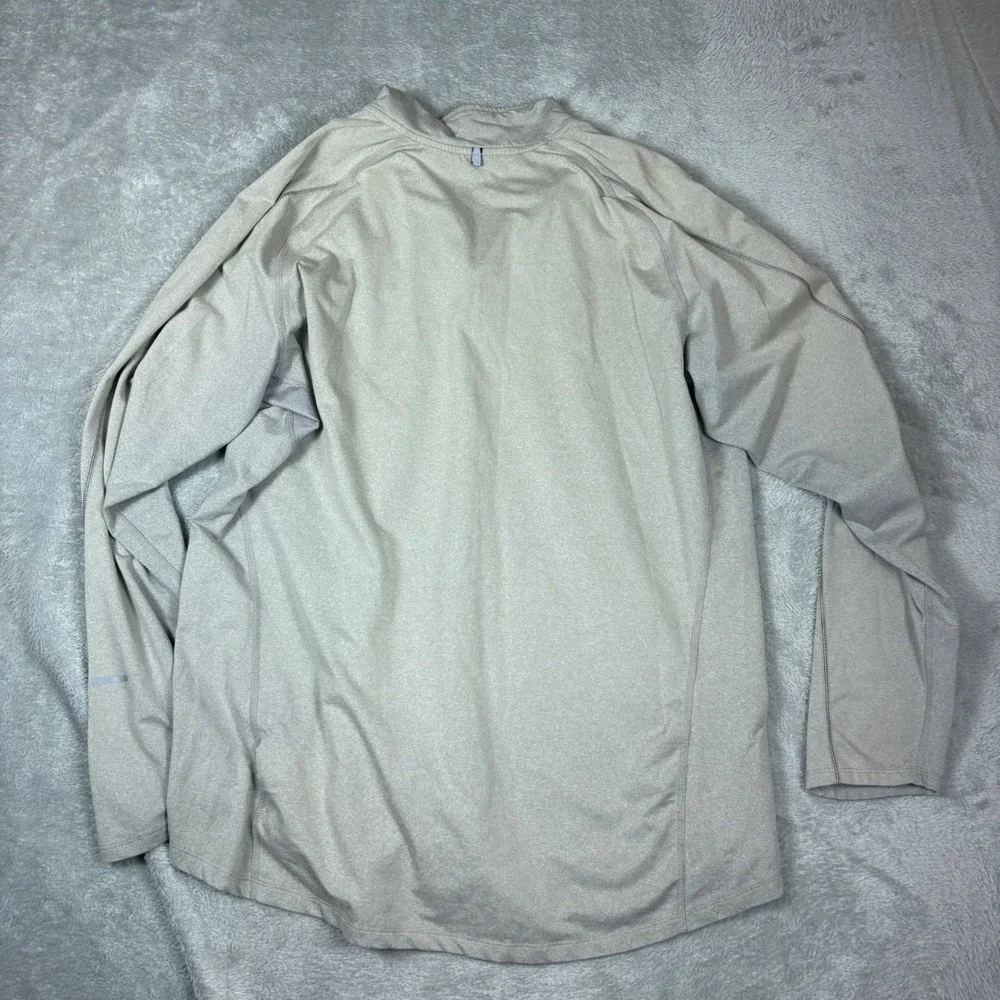 Nike Pullover Mens XL Dri-FIT Running 1/4 Zip Training Top Grey Stretch Active